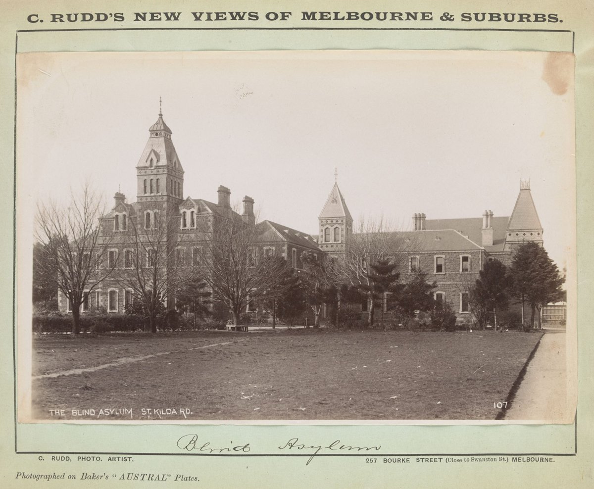 The Blind Asylum, St Kilda Rd, Melbourne City (c. 1898)