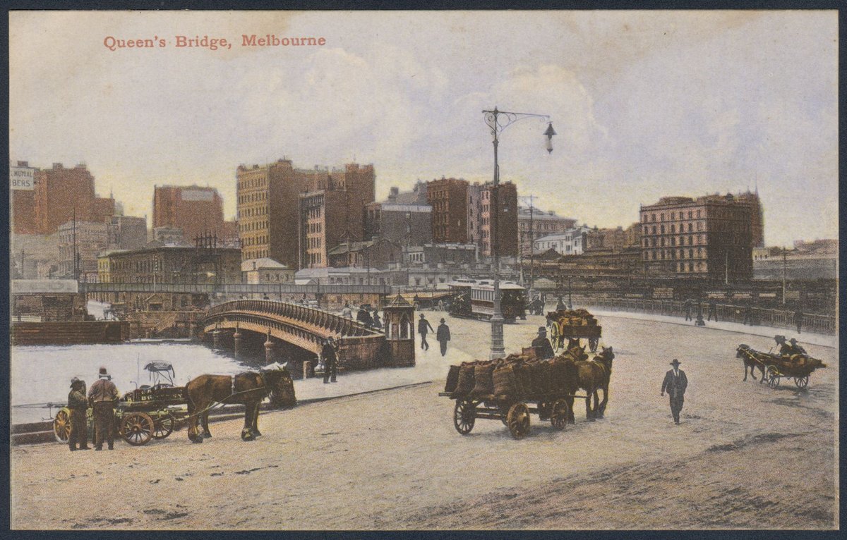 Queen's Bridge, Melbourne, Melbourne City (1900s)