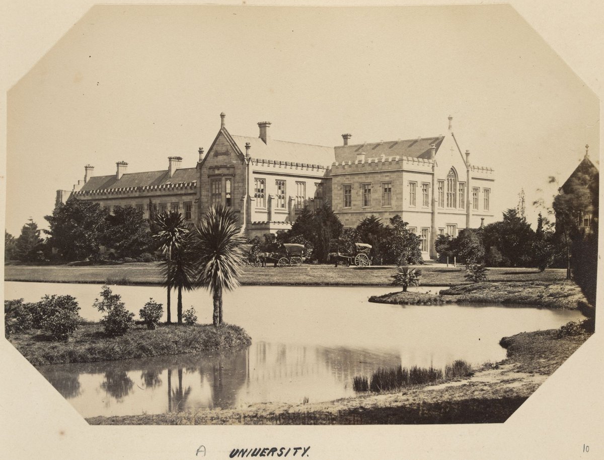 UNIVERSITY [Melbourne, with lake in foreground] (1873–82)