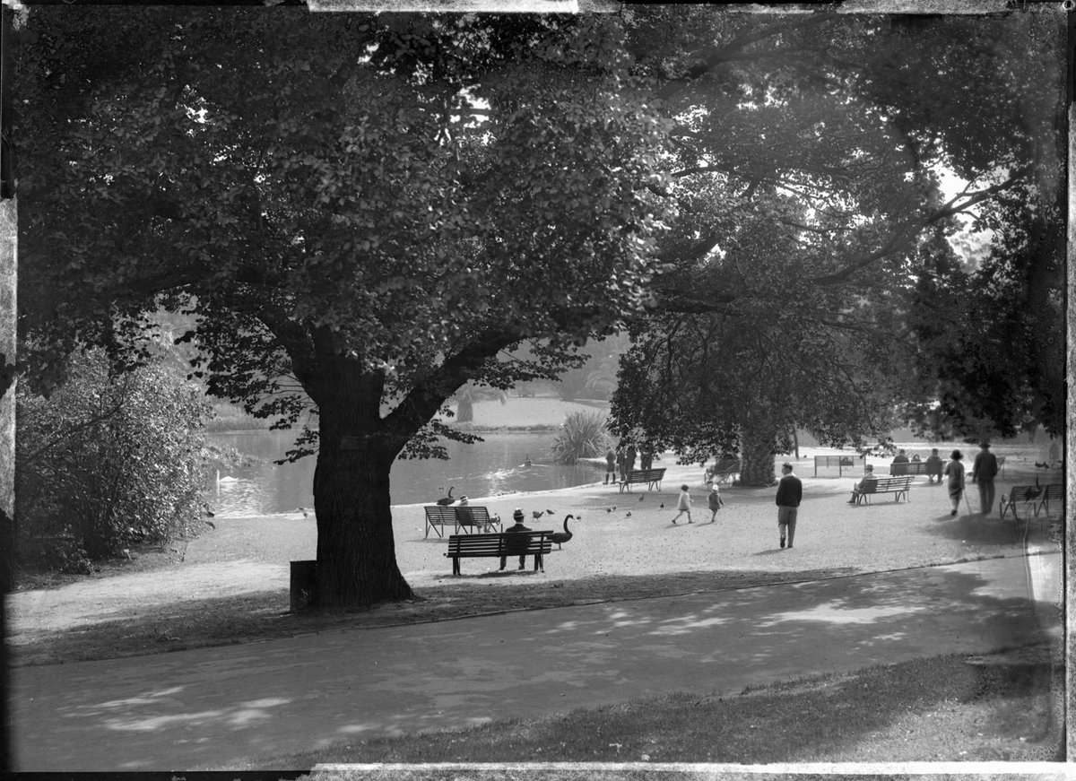 Botanical Gardens lake, Melbourne, Melbourne City (1945–56)
