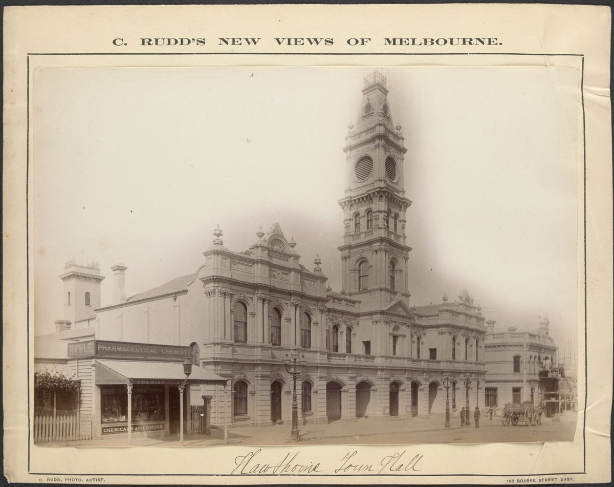 Hawthorne [i.e., Hawthorn] Town Hall (1886–87)