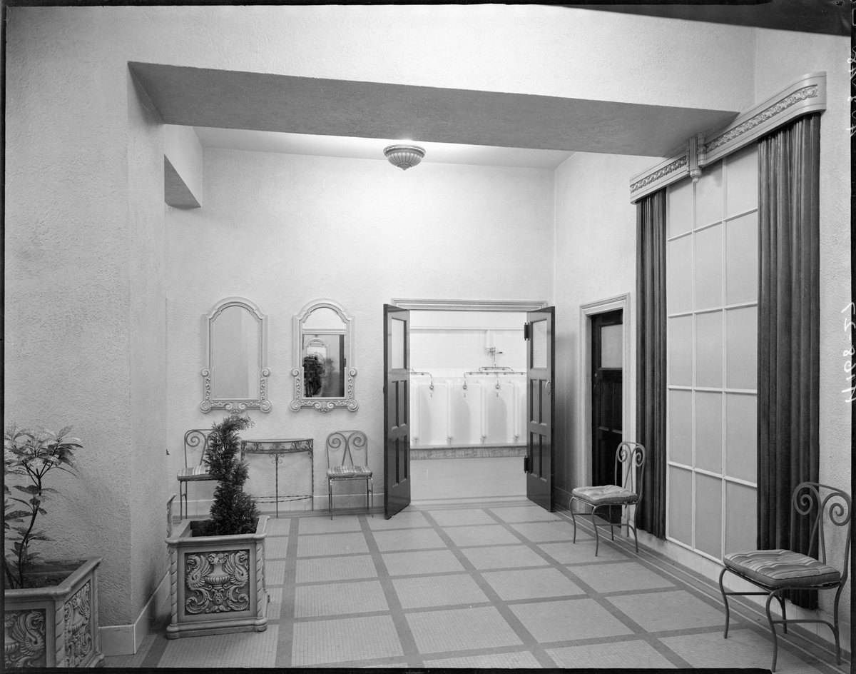 Men's bathroom, Regent Theatre, Collins Street, Melbourne, Melbourne City (1948)