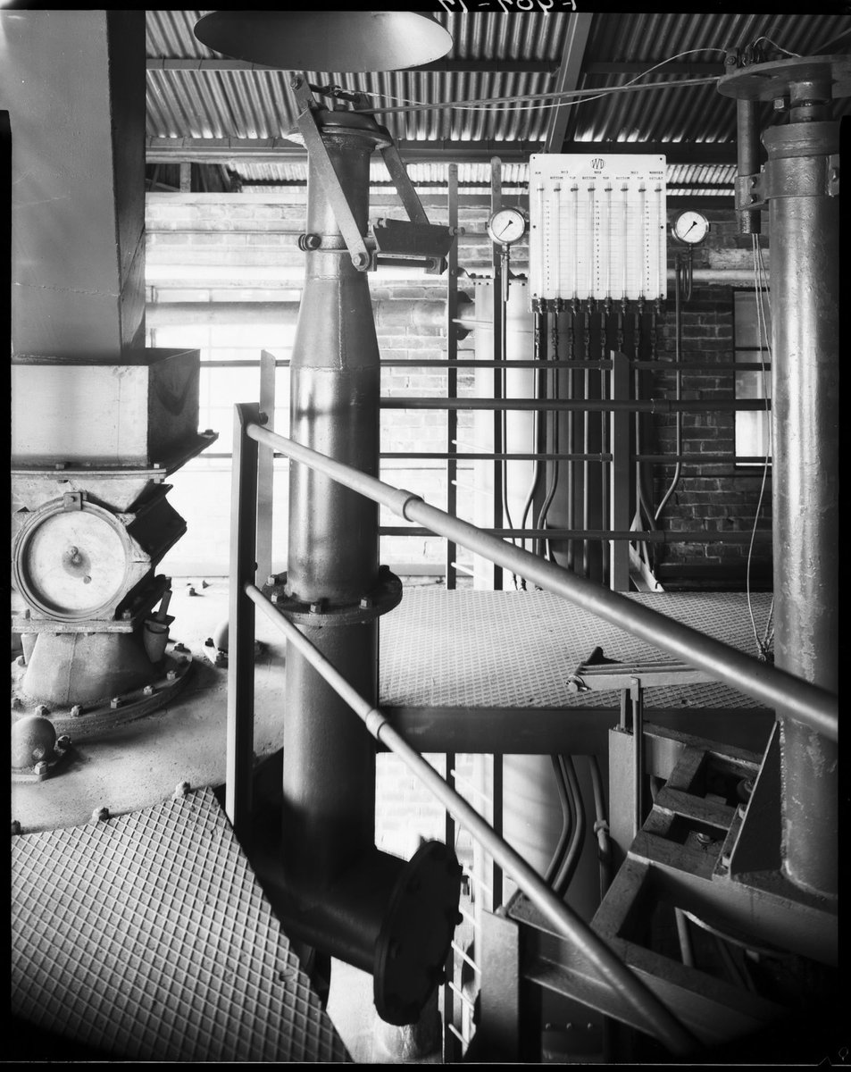 Interior view of factory walkways, Colonial Gas Association, Box Hill (c. 1945)
