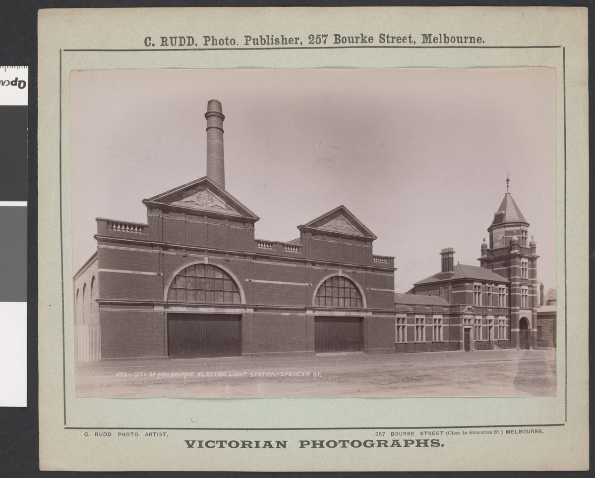 City of Melbourne Electric Light Station, Spencer St, Melbourne City (1892–1900)
