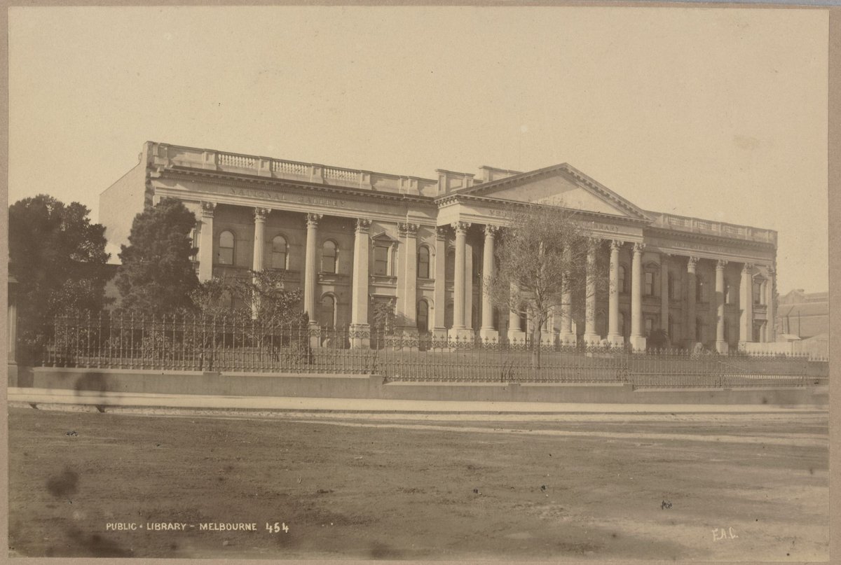 Public Library - Melbourne [later State Library of Victoria], Melbourne City (c. 1880)