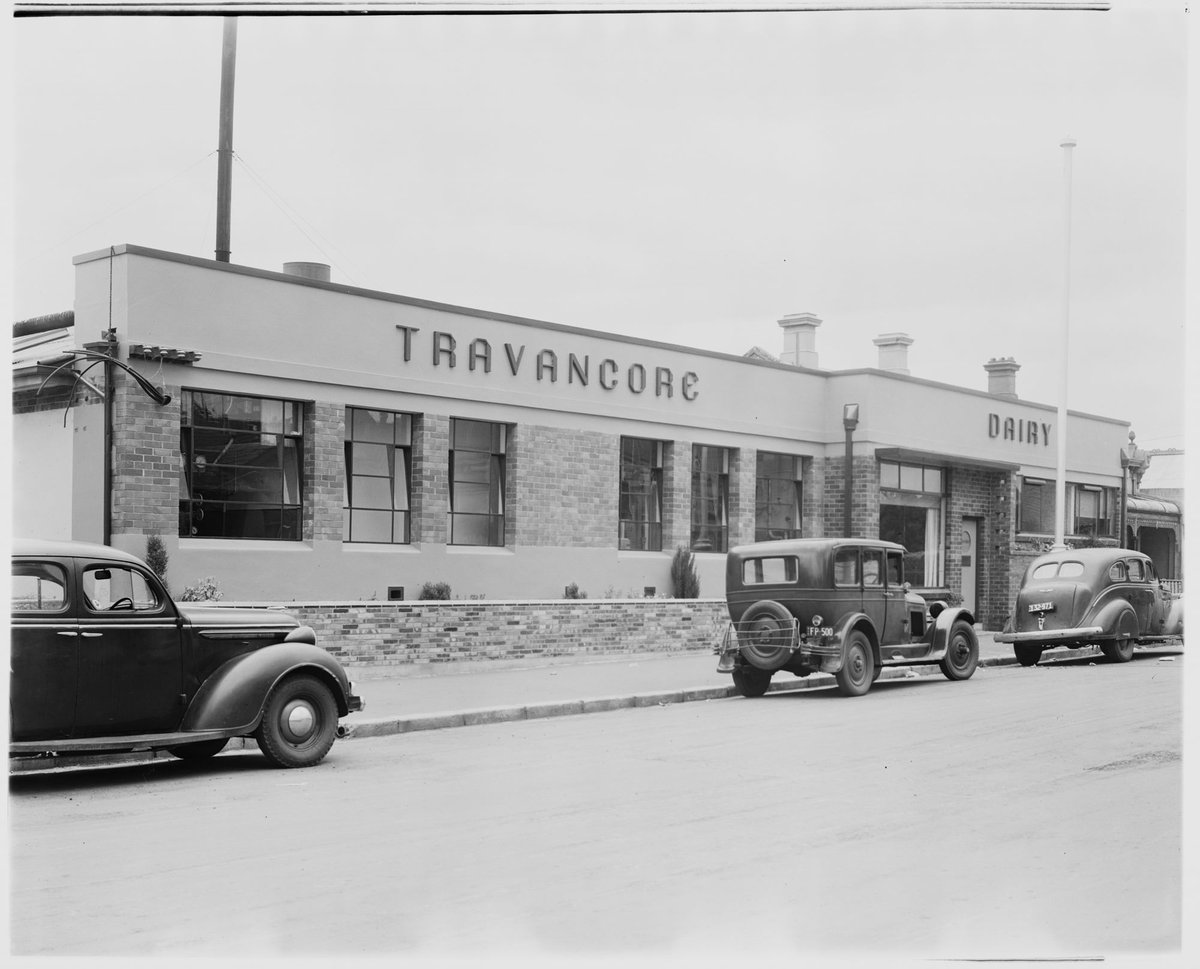 Exterior to Travancore Dairy, 7 Kent Road, Ascot Vale, Victoria (c. 1947)