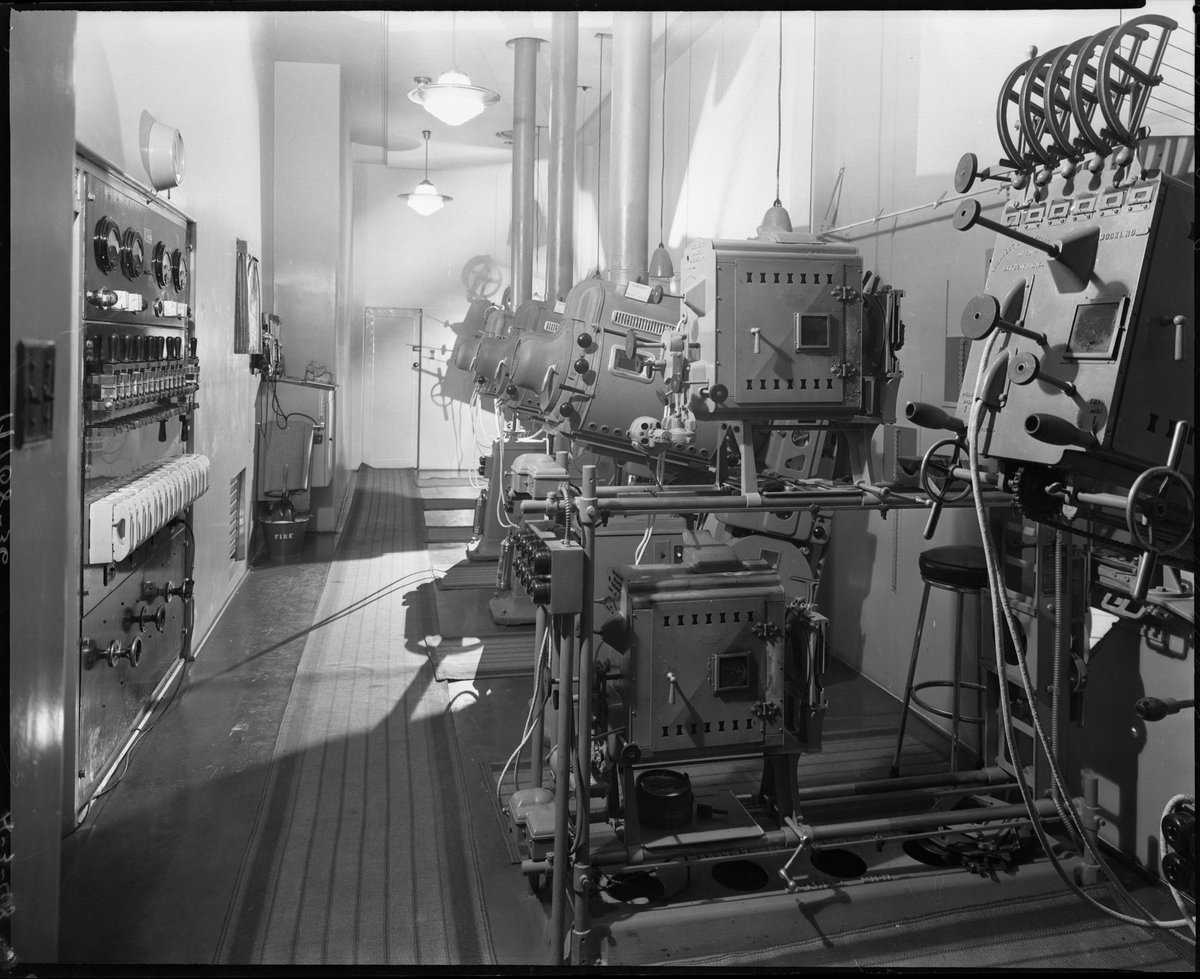 Film projection room, Regent Theatre, Collins Street, Melbourne, Melbourne City (1948)