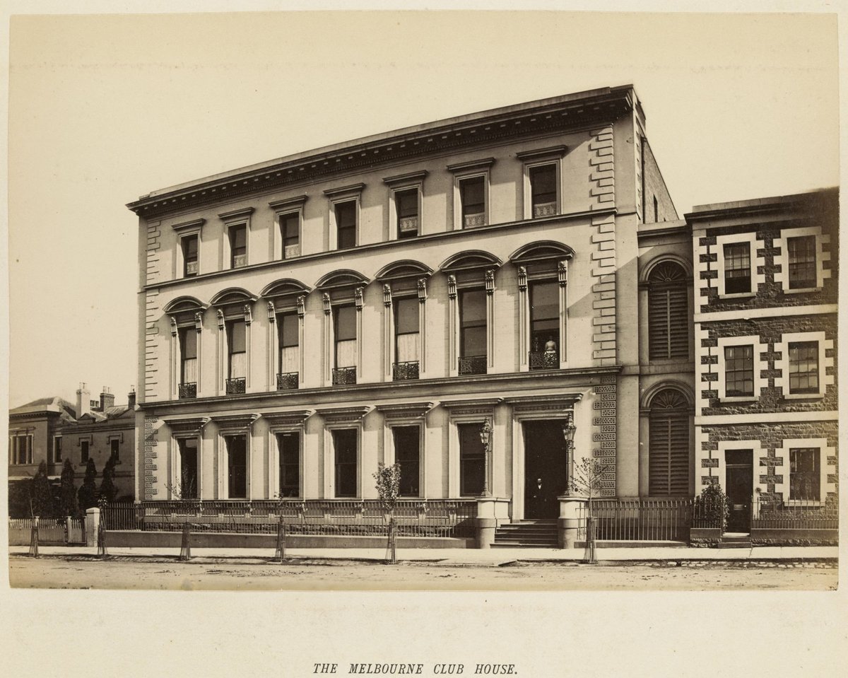The Melbourne Club House, Melbourne City (1877)