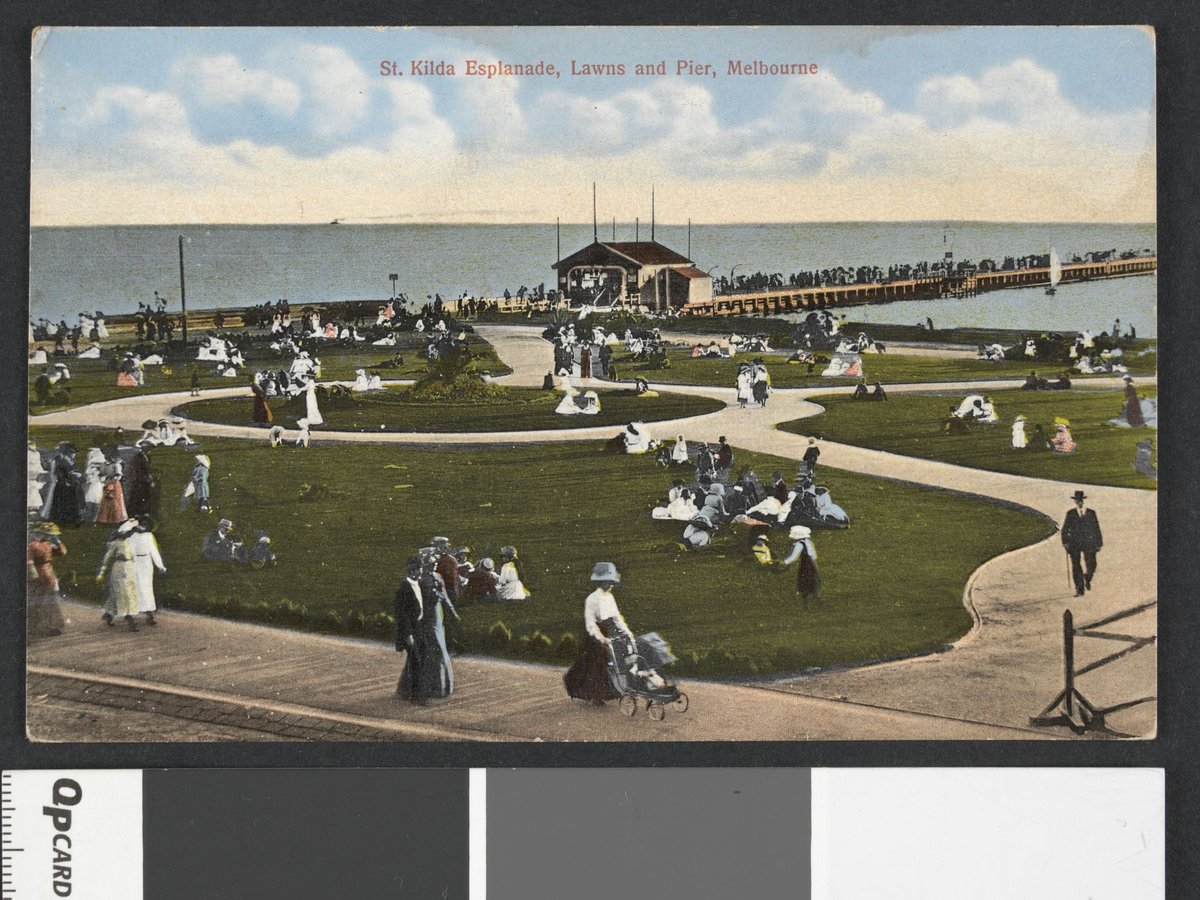 St. Kilda Esplanade, Lawns and Pier, Melbourne, St Kilda (c. 1914)