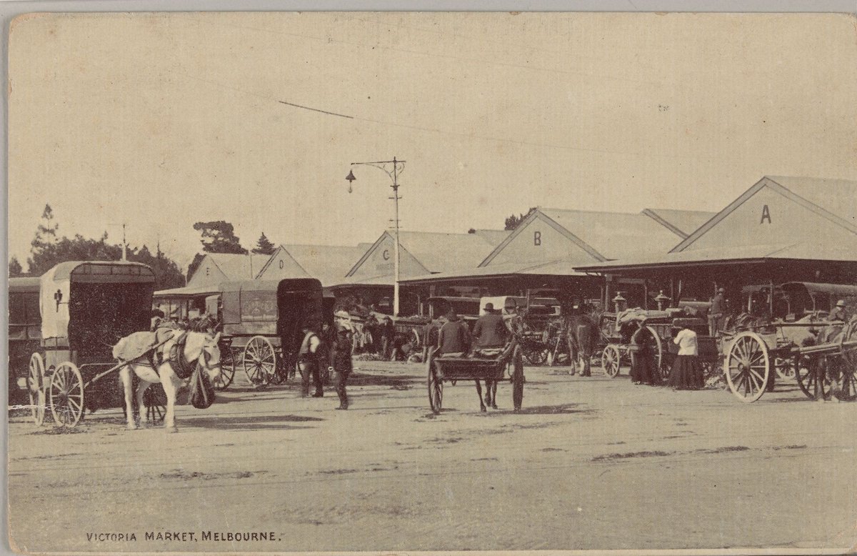 Victoria Market, Melbourne, Melbourne City (1907?)