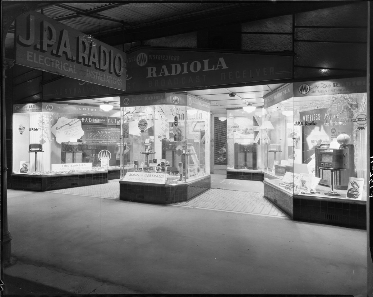 J.P.A. Radio displays, 19 Errol Street, North Melbourne - street view (c. 1941)