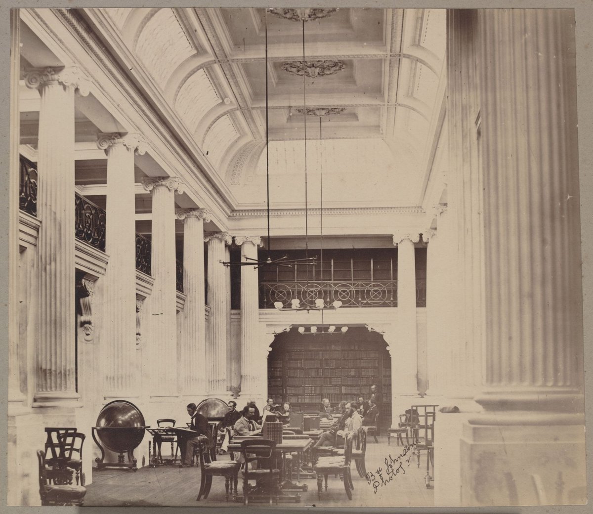 [Queens Reading Room, Melbourne Public Library], Melbourne City (1859)