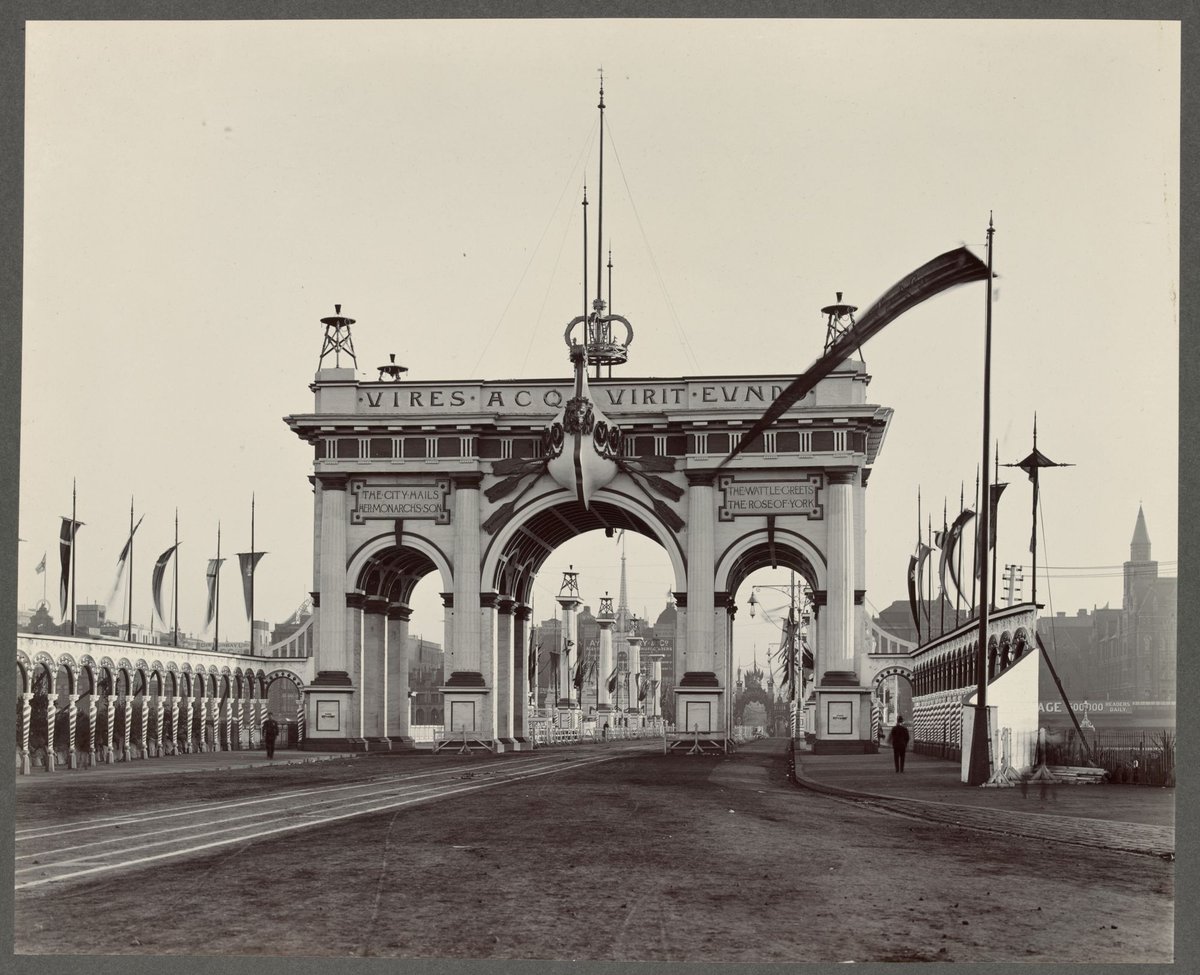 THE APPROACH TO PRINCE'S-BRIDGE. From the South or St. Kilda side of the Yarra Yarra River, St Kilda (1901)