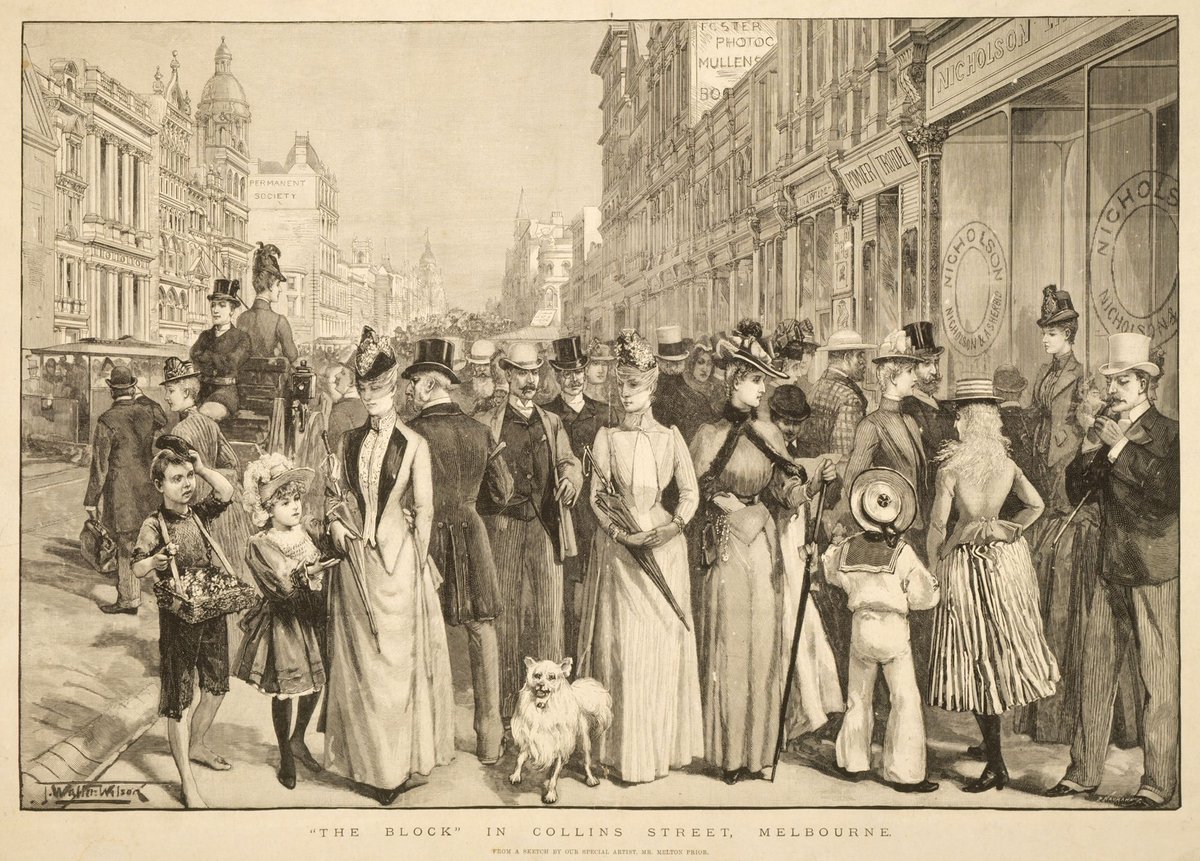 "The Block" in Collins Street, Melbourne, Melbourne City (1886)
