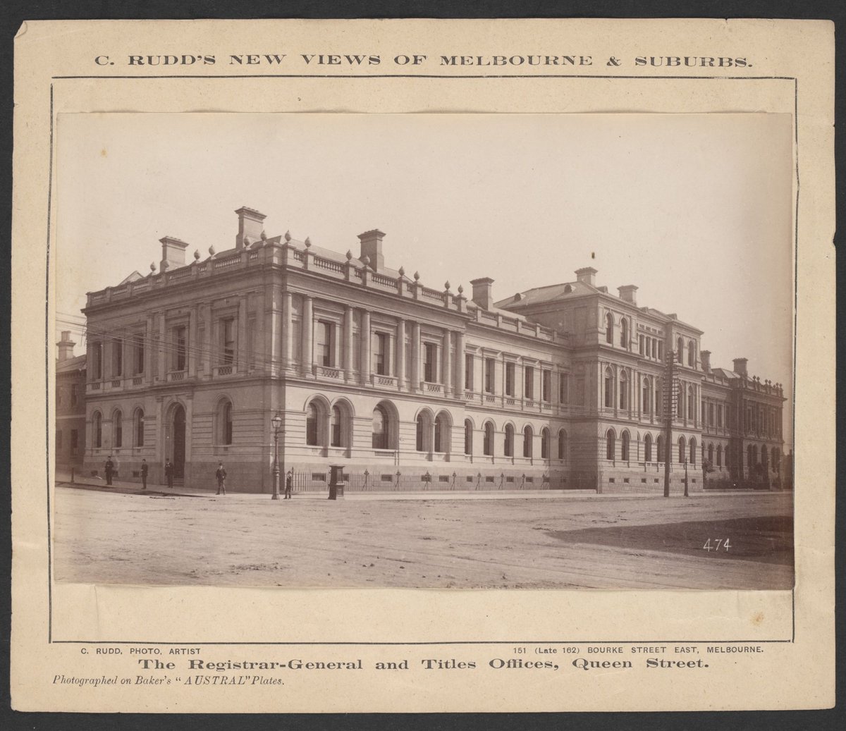 The Registrar-General and Titles Office, Queen St, Melbourne City (1889–91)
