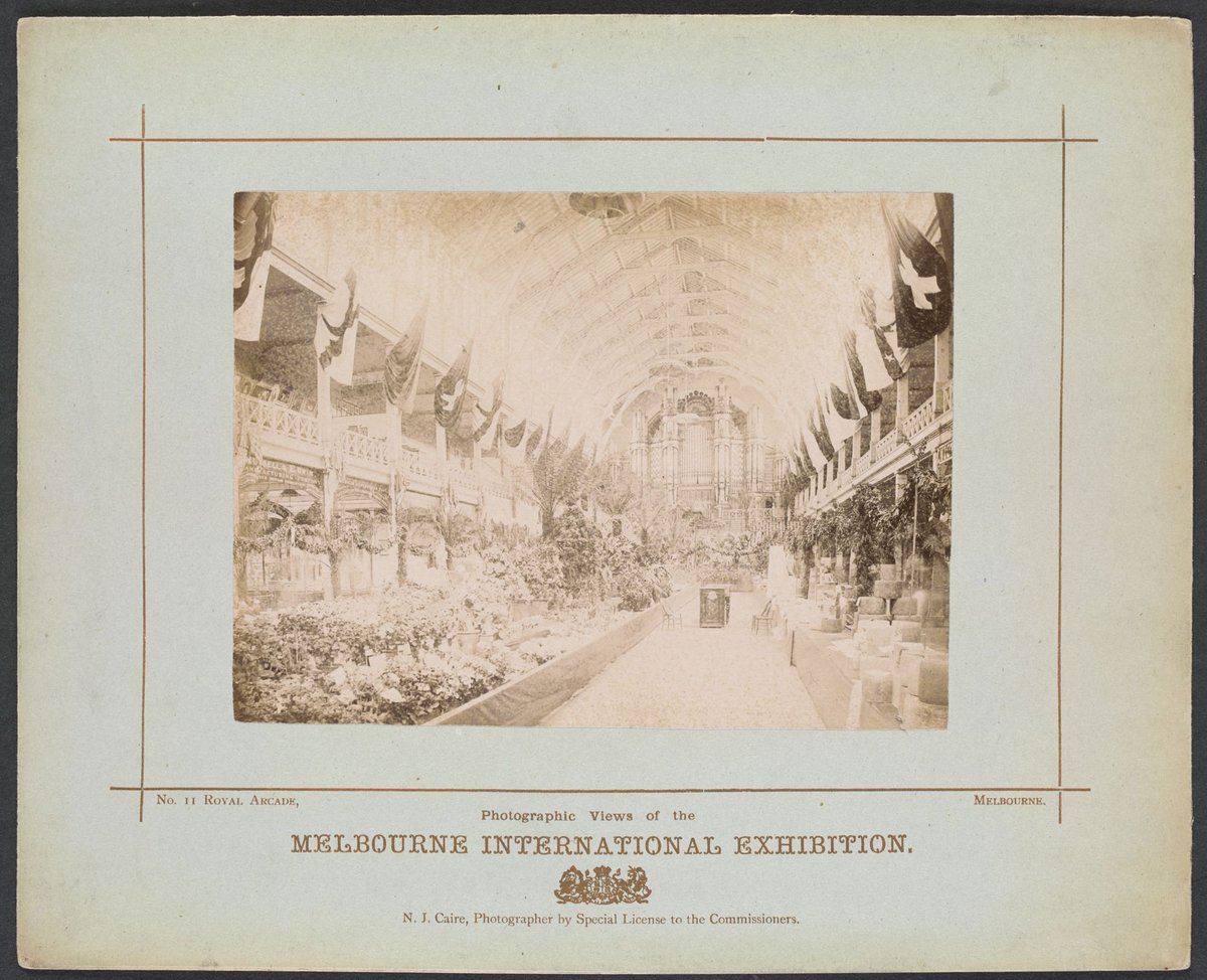 View of hall at Melbourne International Exhibition (1880–81)