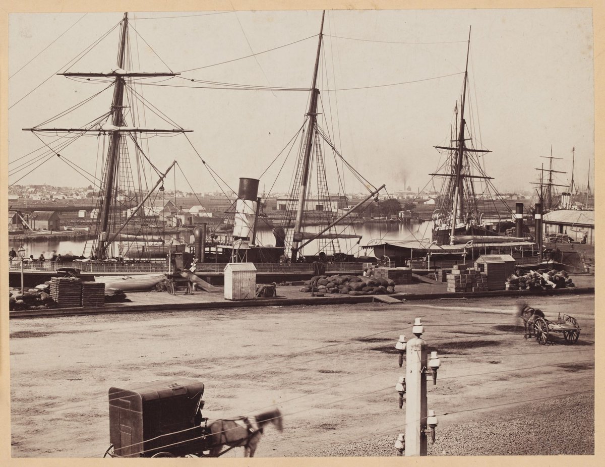 [Queens Wharf, Yarra River, Melbourne], Melbourne City (1870–80)
