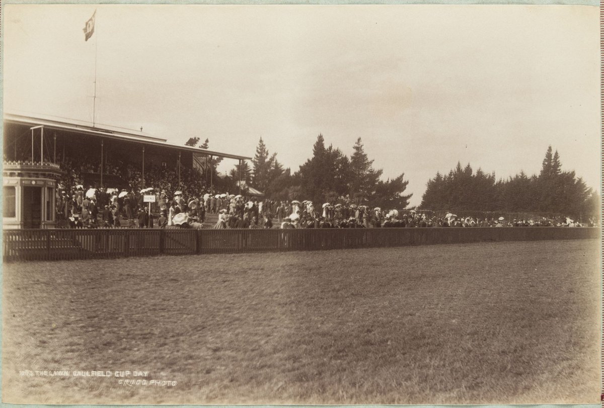 The Lawn, Caulfield Cup Day [1900] (c. 1900)