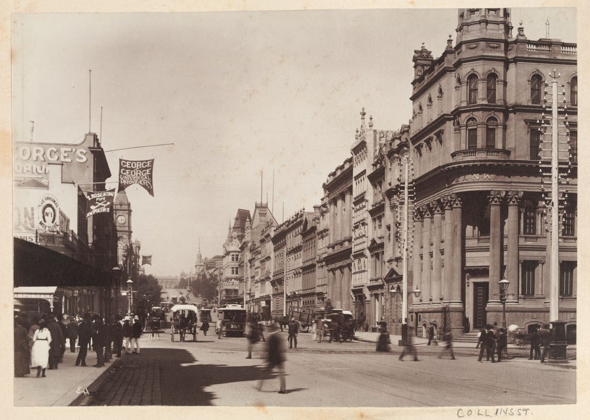Collins St, Melbourne City (1884–1900)