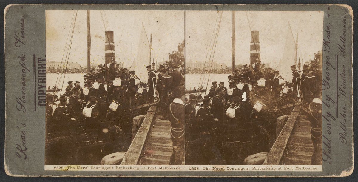 The Naval Contingent embarking at Port Melbourne (1899–1902)