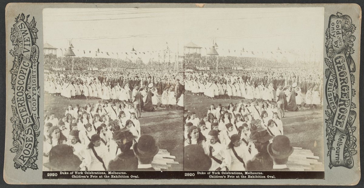 Duke of York Celebrations, Melbourne. Children's Fete at the Exhibition Oval (1901)