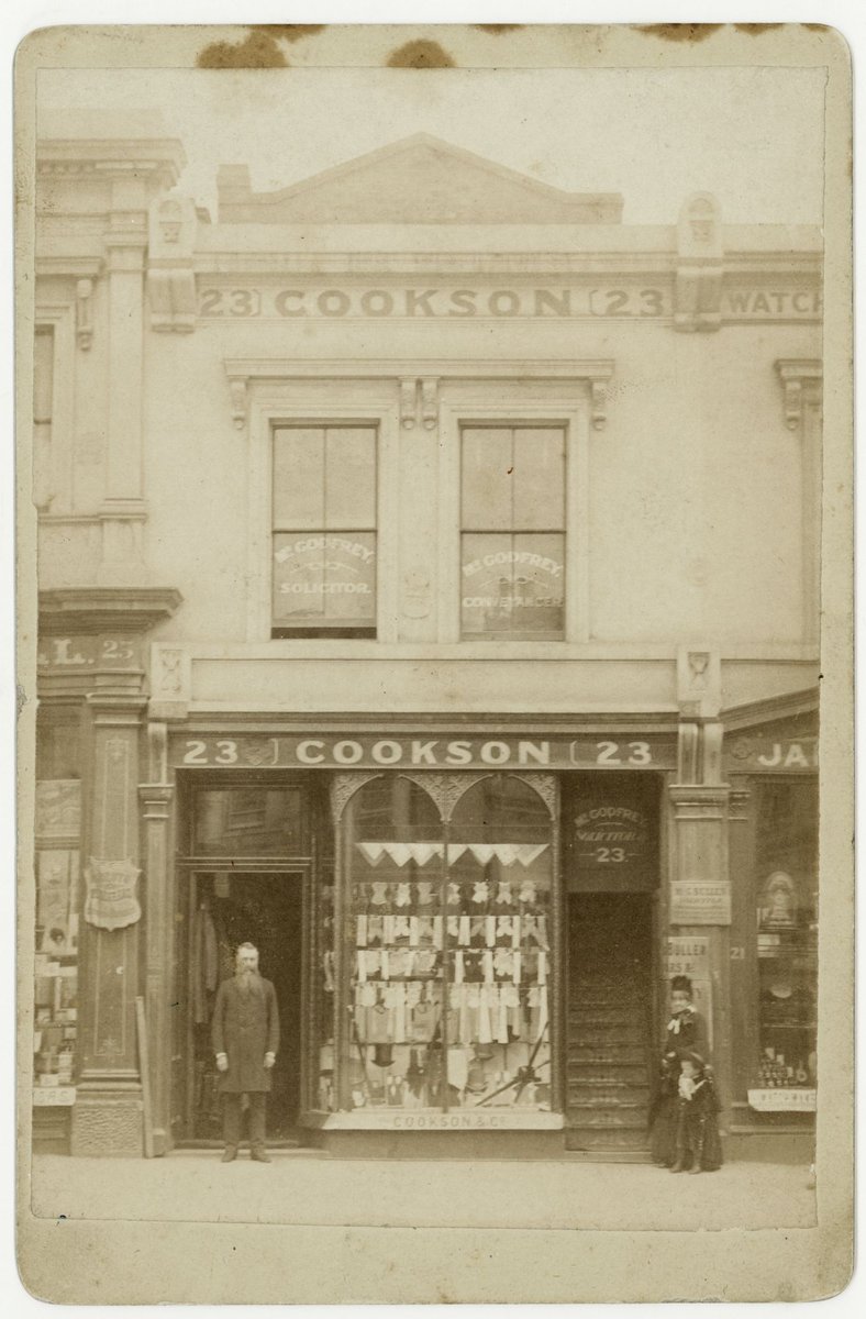 Premises of Cookson & Co., tailors, 23 Collins St. West, Melbourne, Melbourne City (c. 1880)