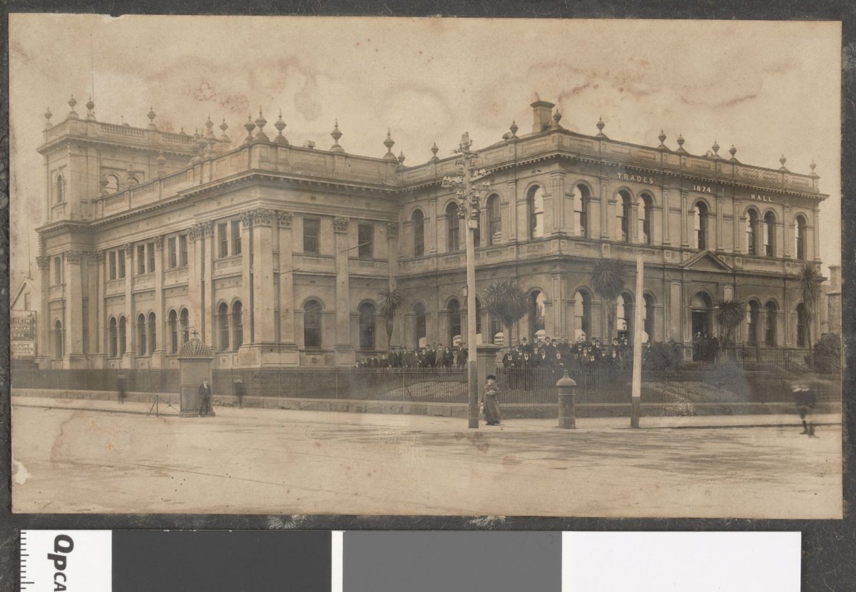 Trades Hall, cnr. Victoria and Lygon Streets, Carlton (c. 1889)