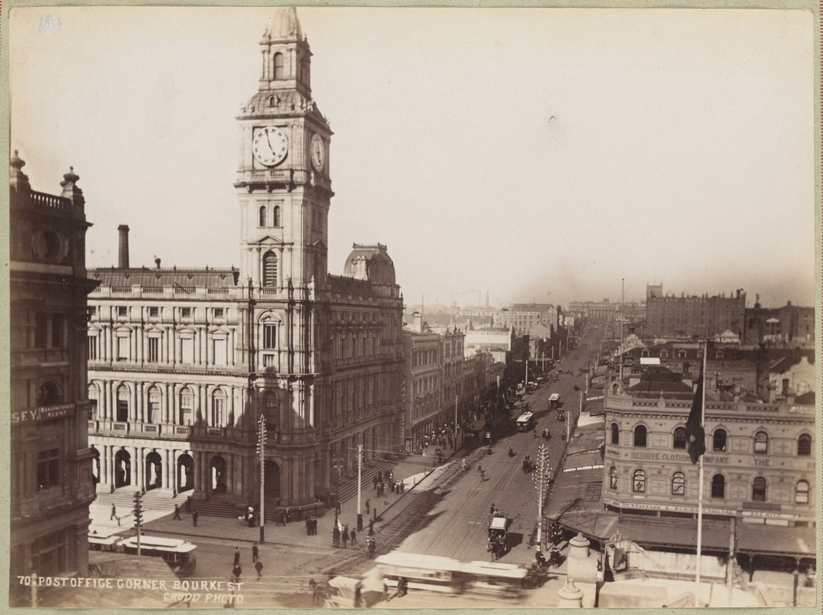 Post Office Corner Bourke St, Melbourne City (1892–1900)