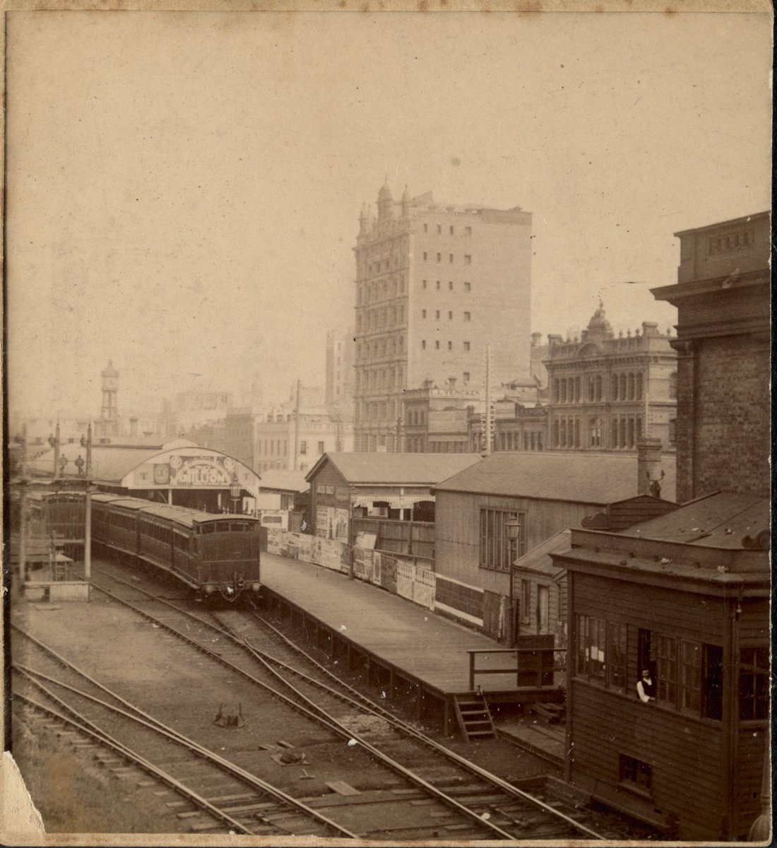 Flinders Street Railway Station, Melbourne City (c. 1889)