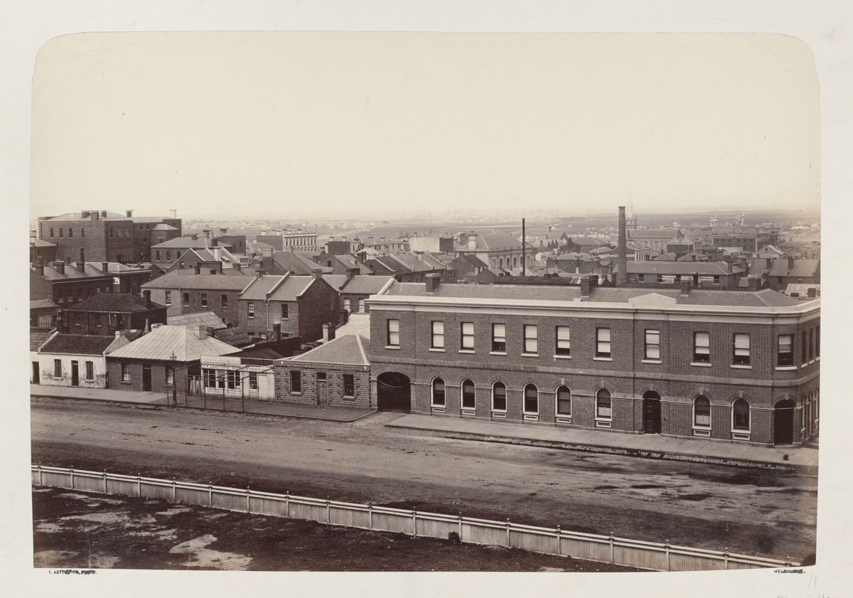 Spring Street and Bourke Street, Melbourne City (1862–79)