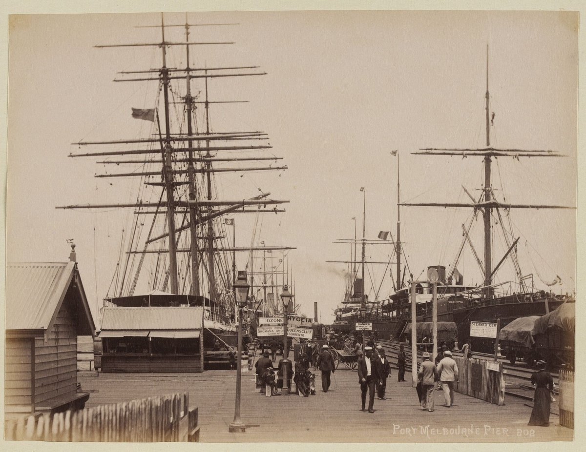 Port Melbourne Pier (c. 1890)
