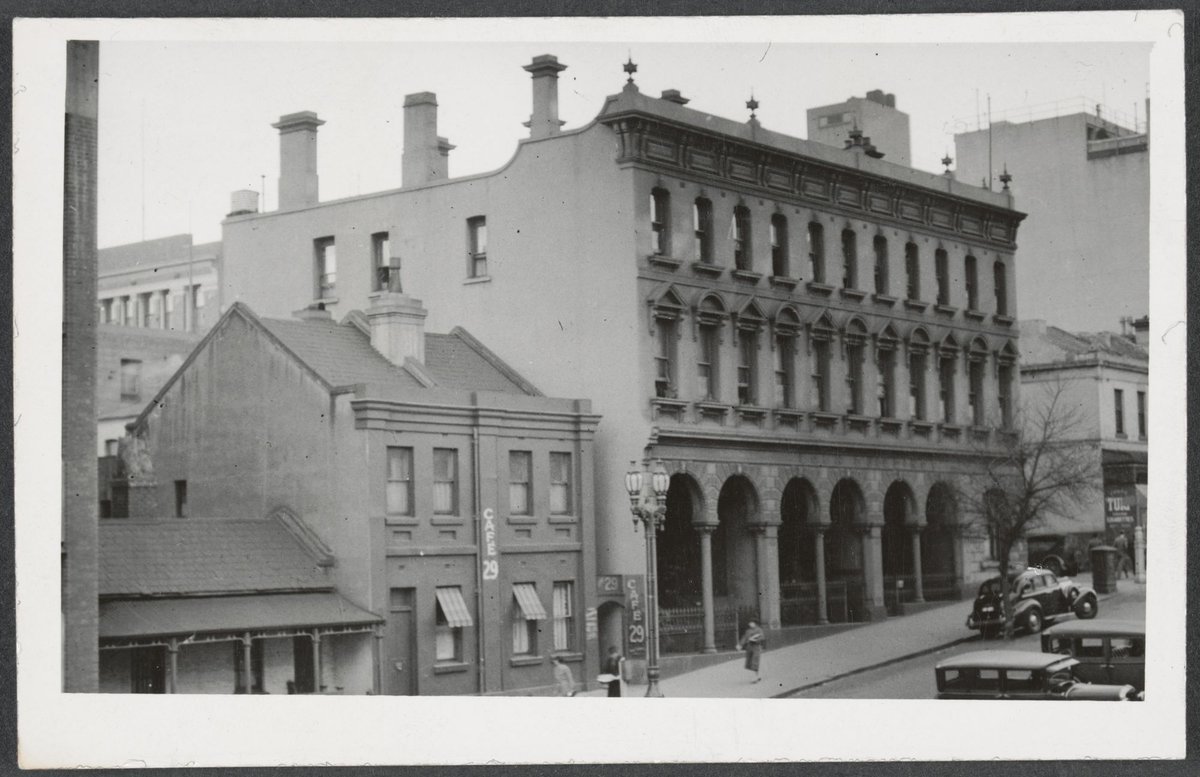 View of Exhibition Street, from the S.W. corner of Flinders Lane and Exhibition Street (Formerly Collins Place), Melbourne City (1938)