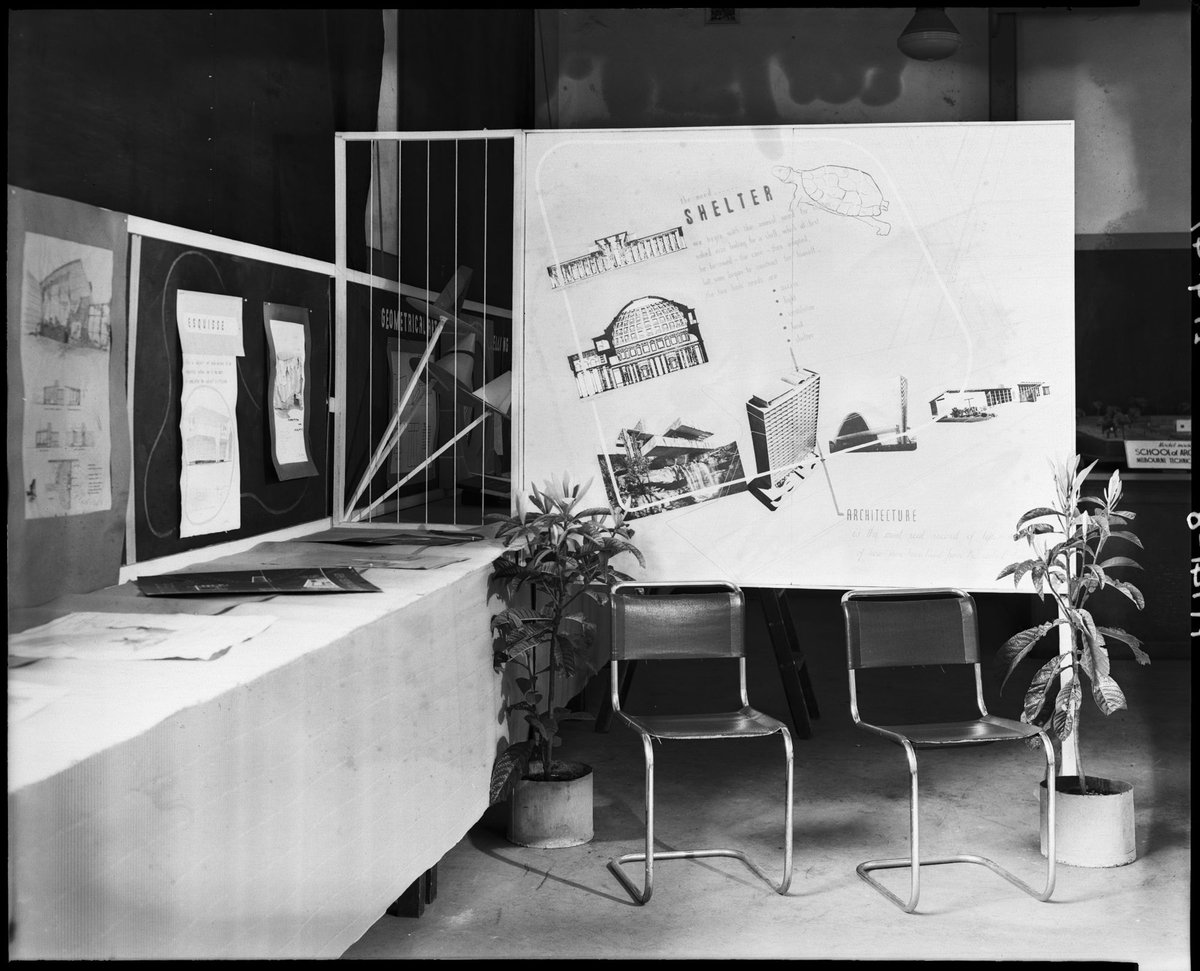 Display of student work, Melbourne Technical College (R.M.I.T) (1947)