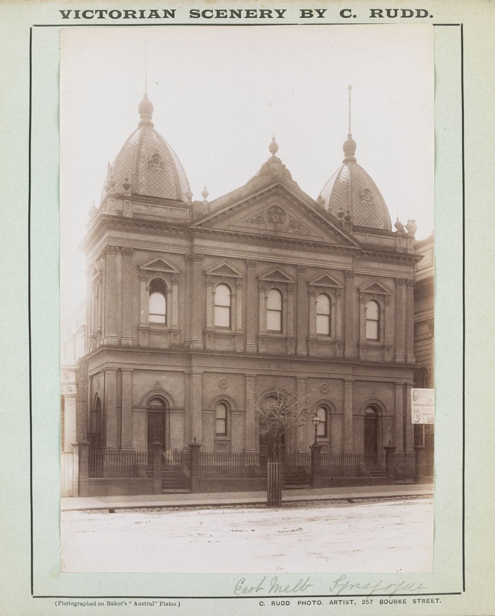 East Melb[ourne] Synagogue, Melbourne (1892–1900)