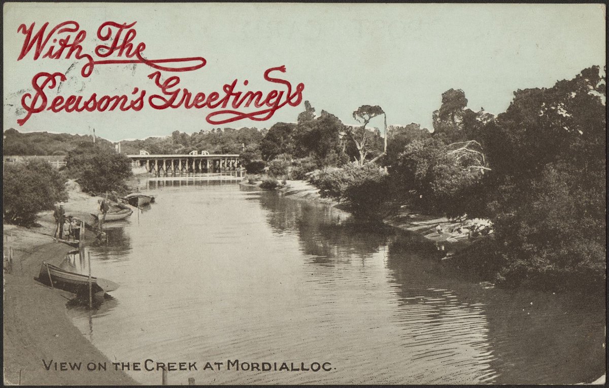 View on the Creek at Mordialloc (c. 1905)