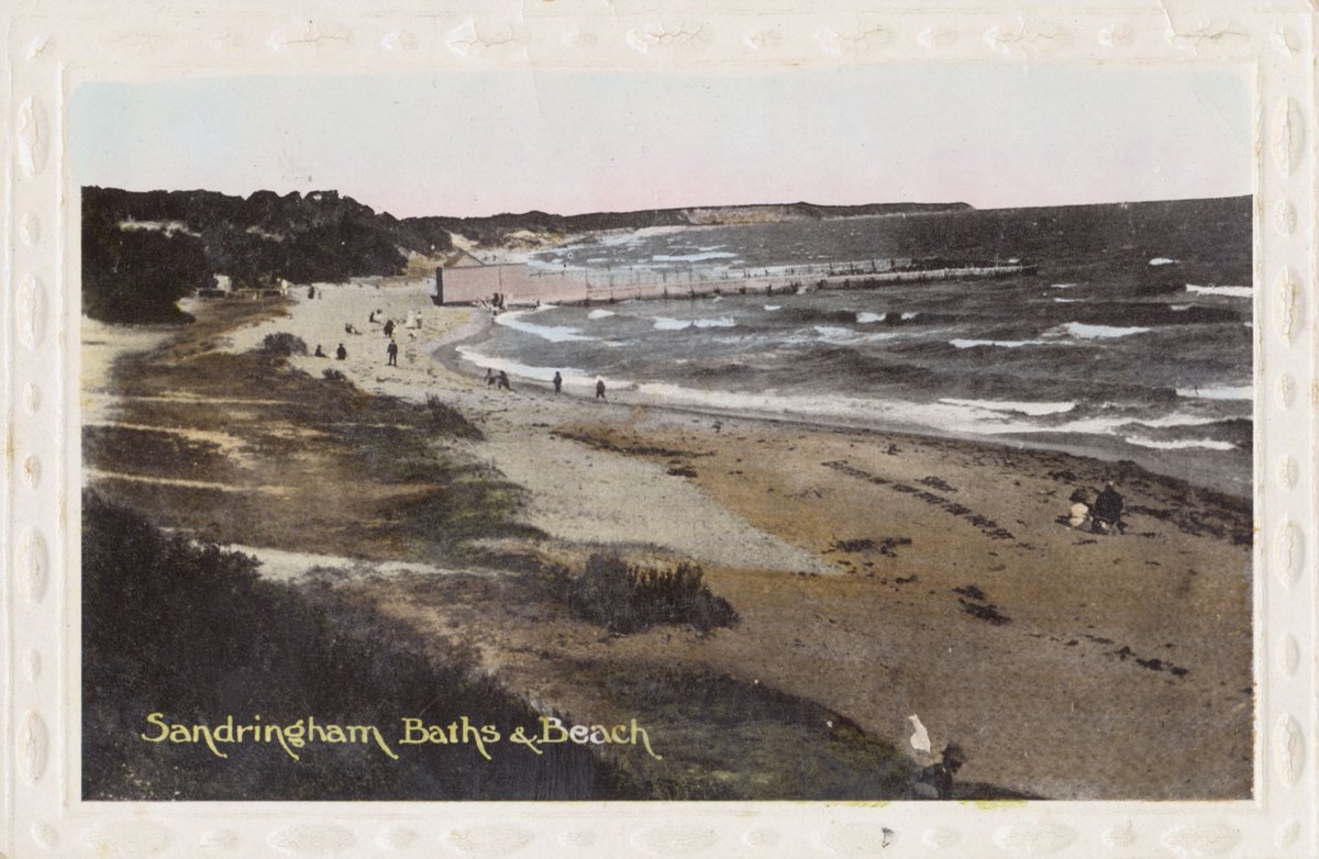 Sandringham Baths & Beach (c. 1909)