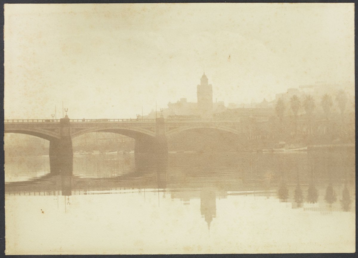 Melbourne from the South side of the Yarra, East of Princes Bridge, Melbourne City (c. 1930)