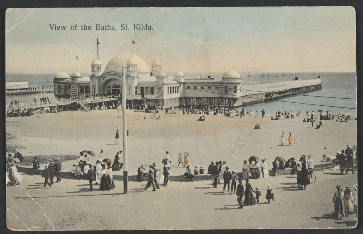 View of the Baths, St. Kilda, St Kilda (c. 1902)