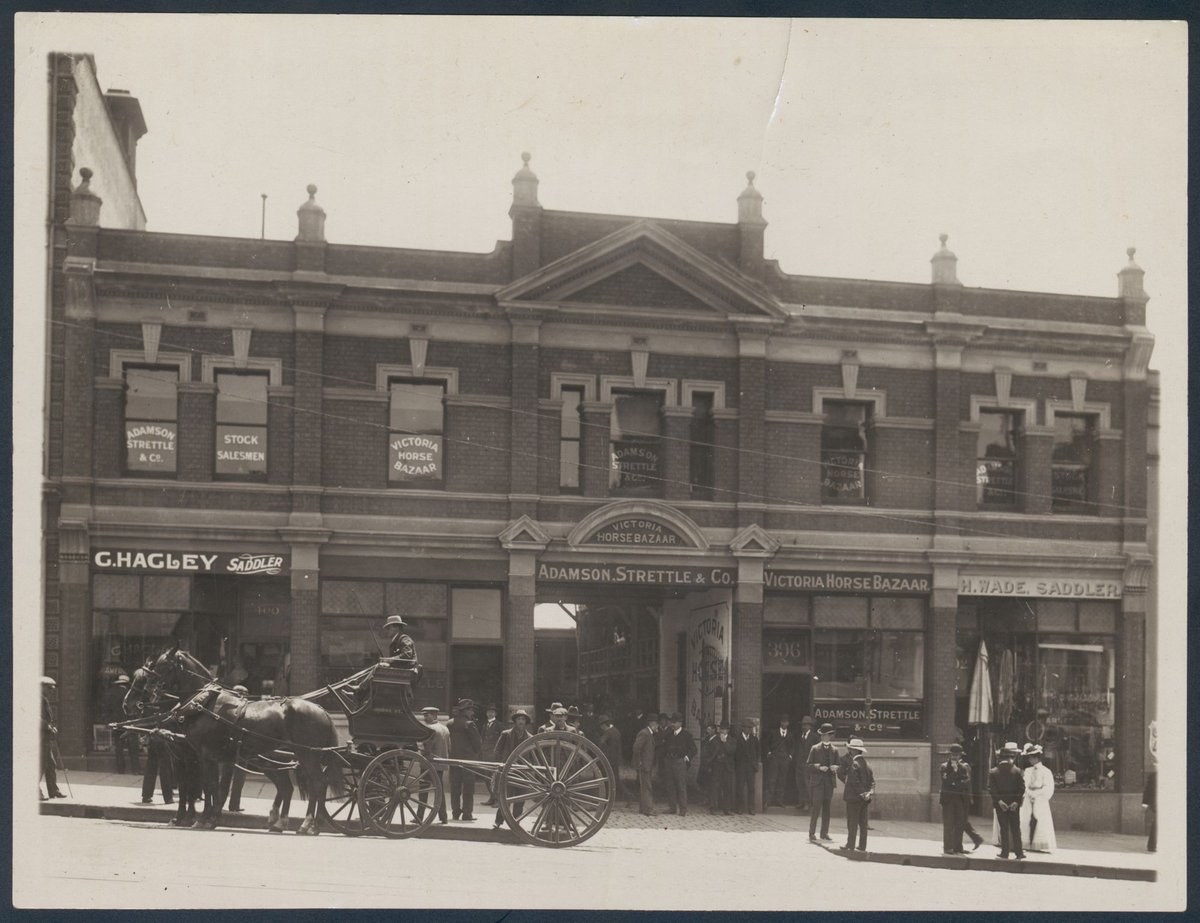 Victoria Horse Bazaar, Bourke Street, Melbourne City (c. 1900)