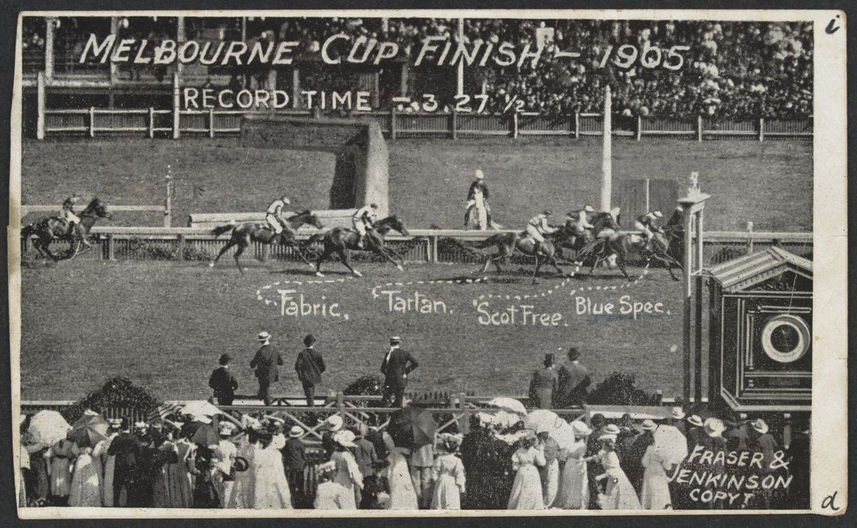 Melbourne Cup Finish - 1905, Flemington (c. 1905)