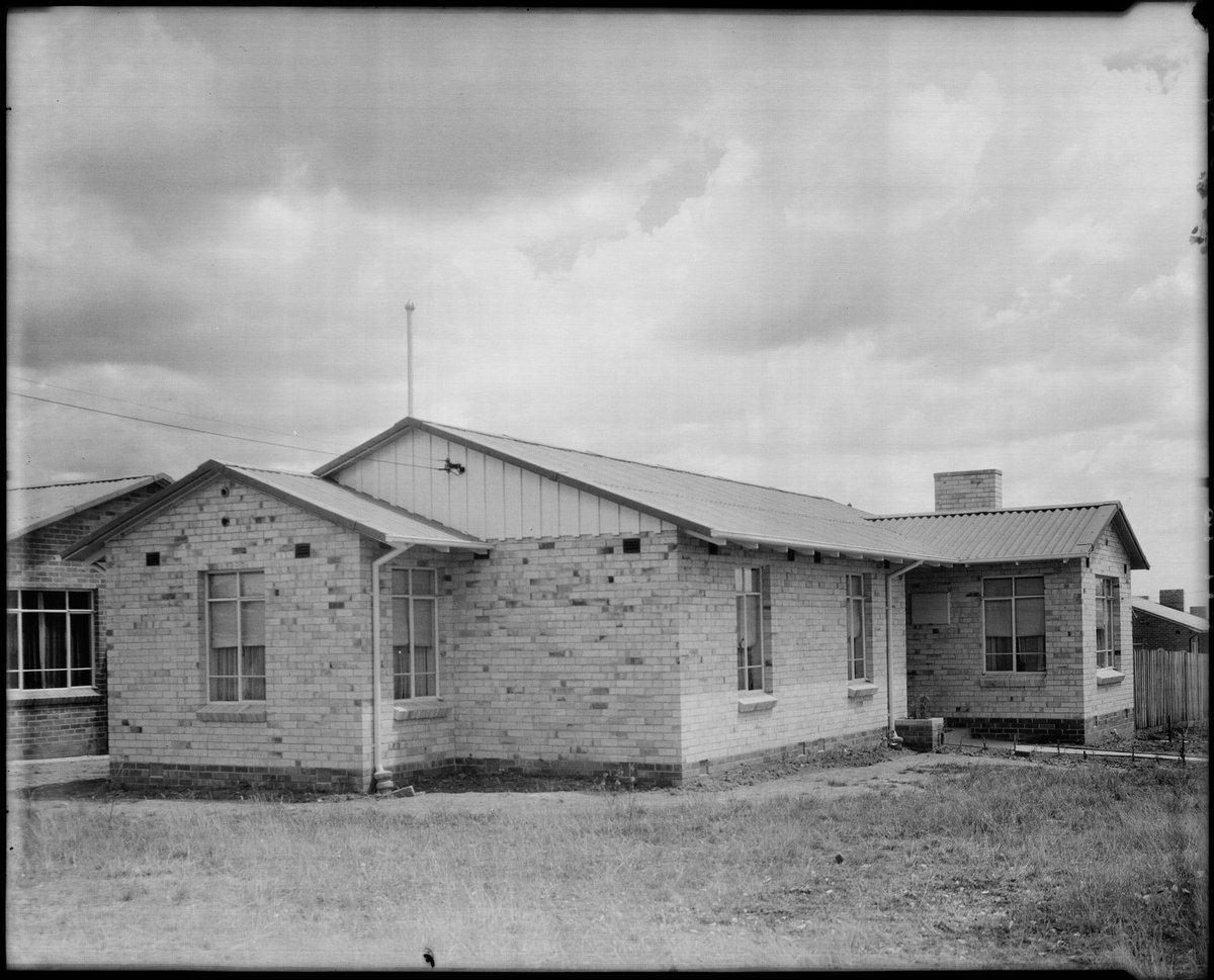 Housing Commission home built in pale brick, Coburg, Preston and Heidelberg area (c. 1947)