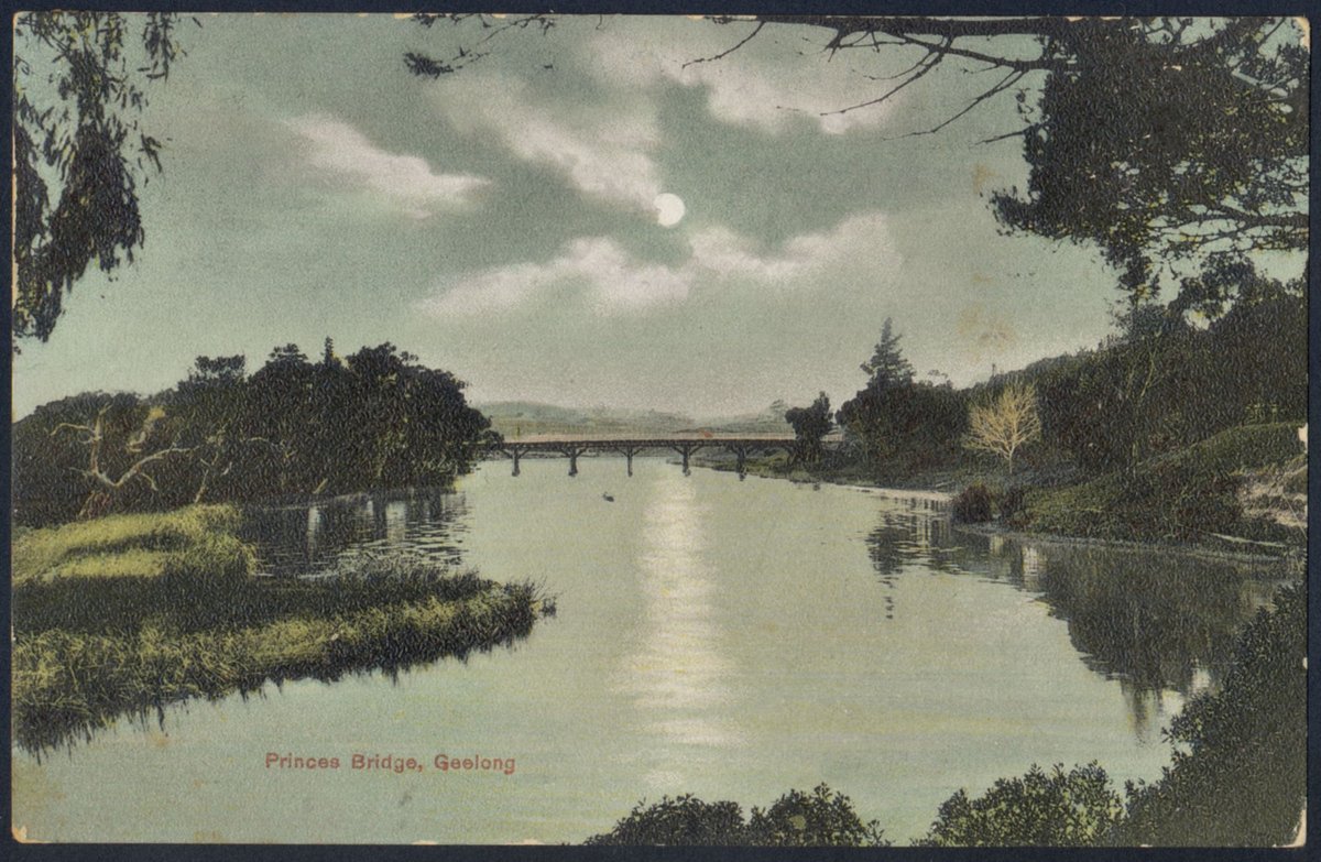Princes Bridge, Geelong, Melbourne City (c. 1906)