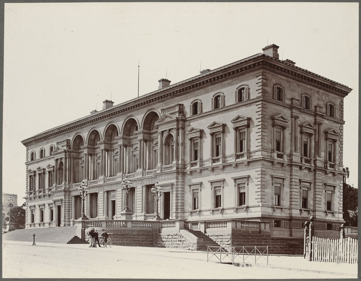 Government offices, Spring Street, facing end of Collins Street, Melbourne City (1901)