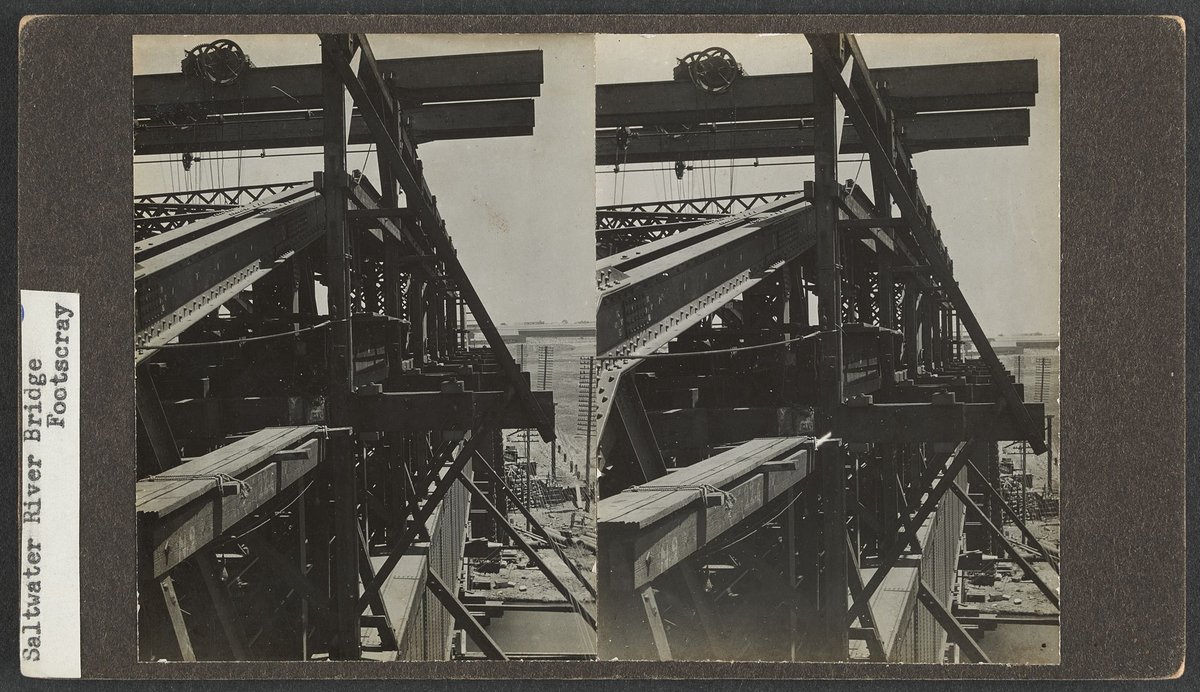 Saltwater River Bridge Footscray picture (c. 1912)