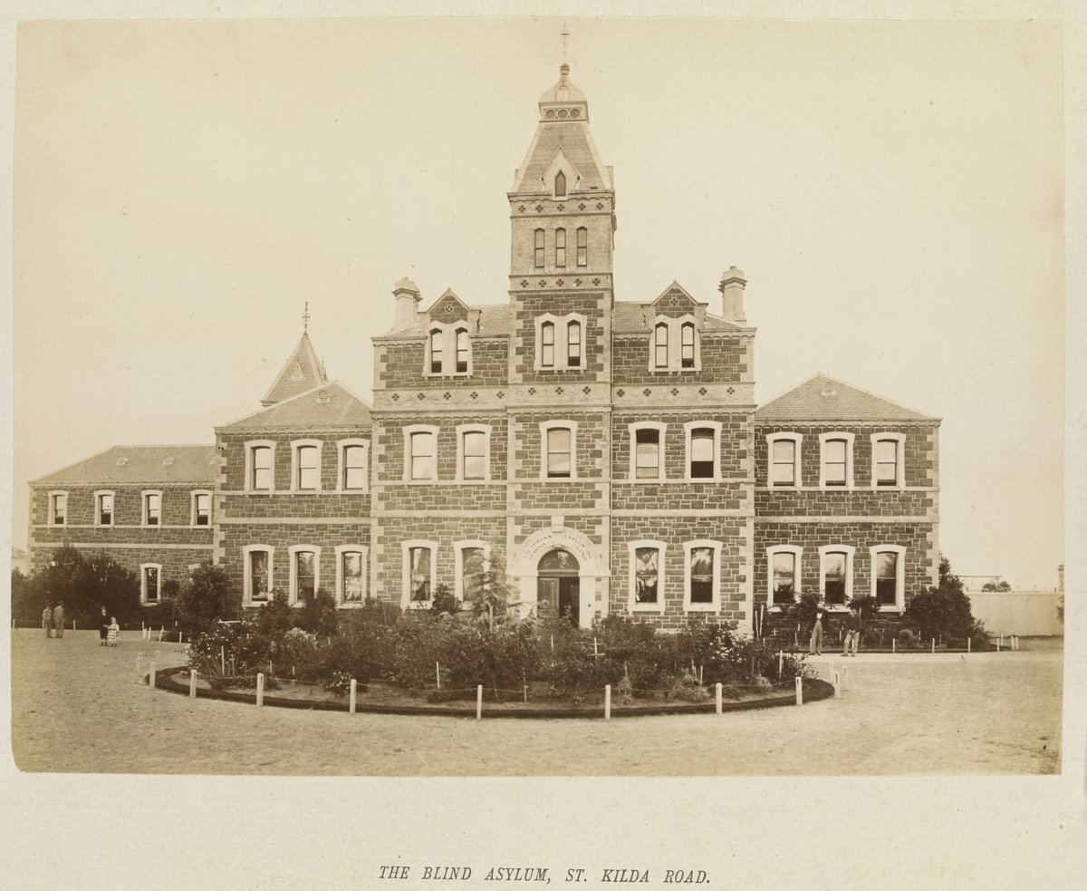 The Blind Asylum, St. Kilda Road, Melbourne City (1877)