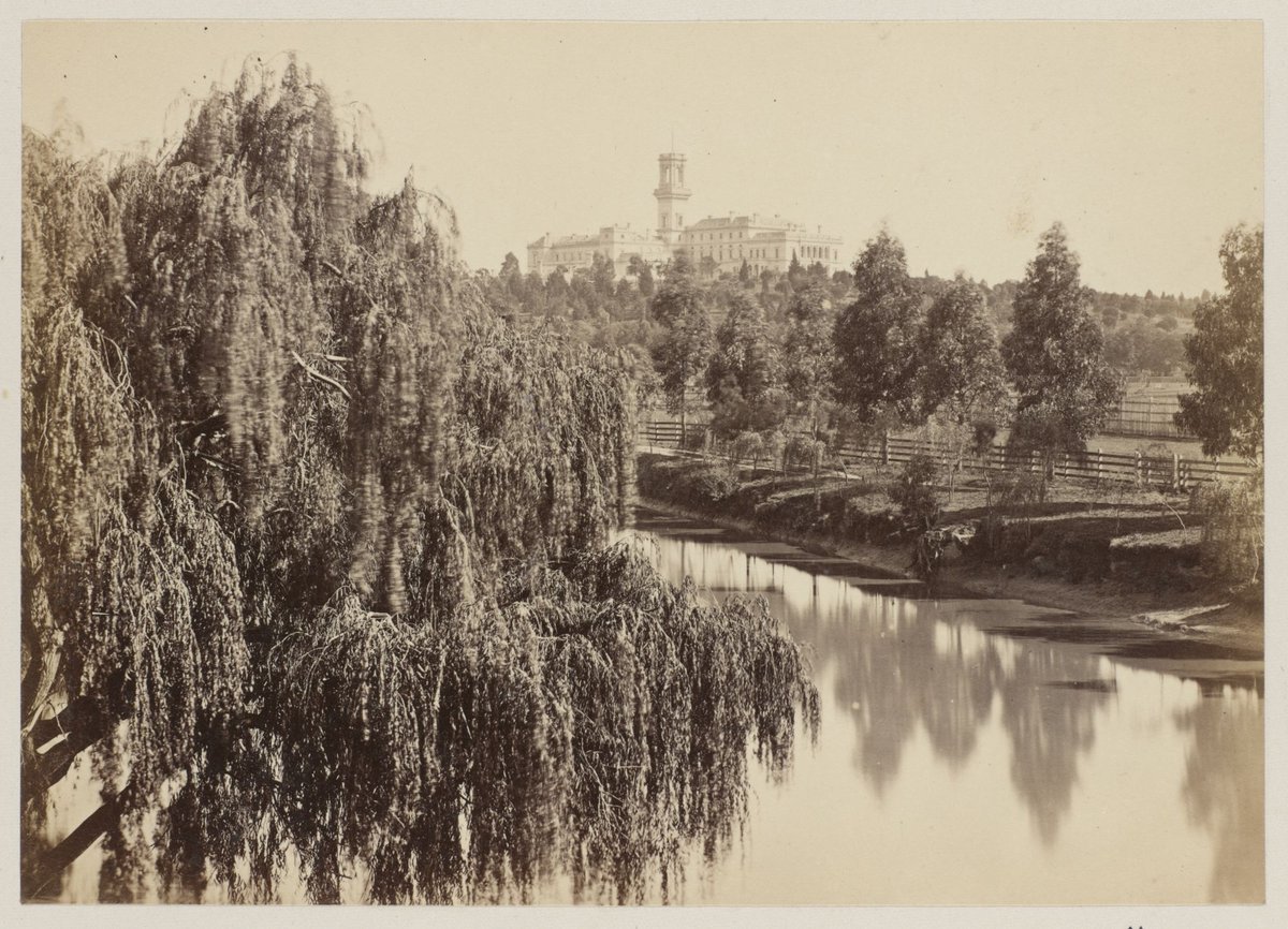 The Yarra Yarra [Melbourne. Government House in distance], Melbourne City (1875)