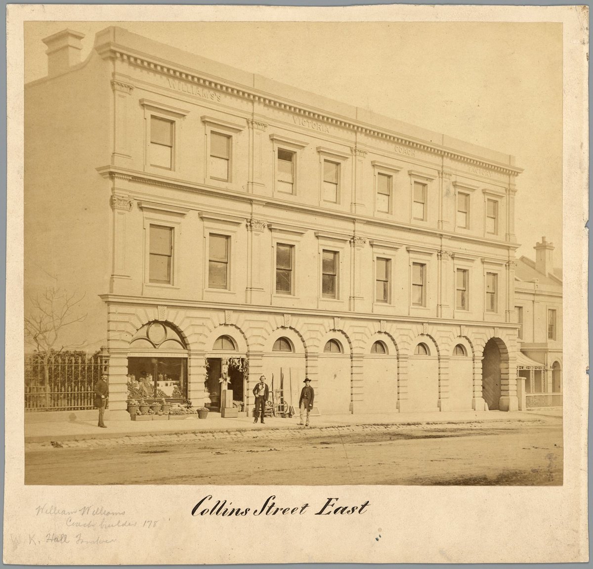 Collins Street East, Melbourne City (1861)
