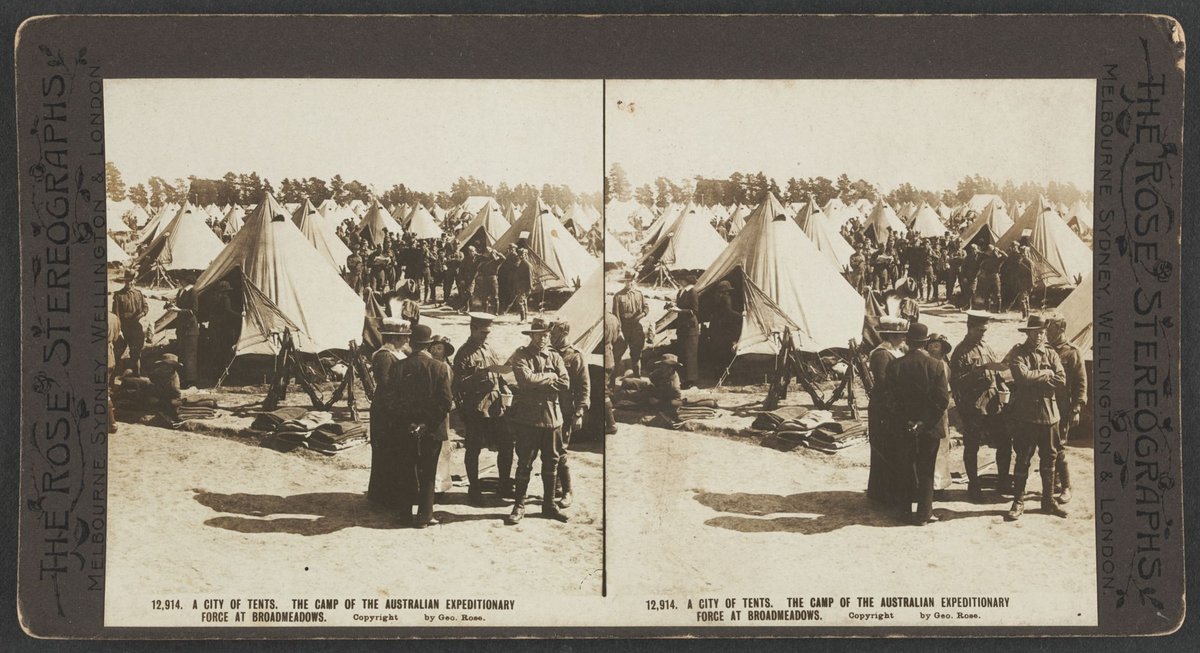 A city of tents. The Camp of the Australian Expeditionary Force at Broadmeadows (1914–18)