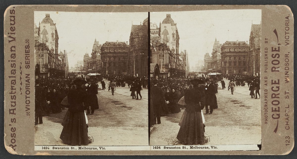 Swanston St., Melbourne, Vic, Melbourne City (c. 1890)