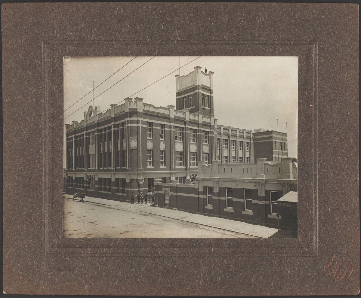Exterior view of Factory Church Street Richmond showing new entrance gates constructed 1925 picture (1925–26)